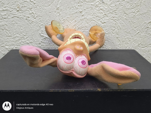 Peluche Ren & Stimpy Nickelodeon Mattel 1992 Chihuahua Retro Beige (Usado)