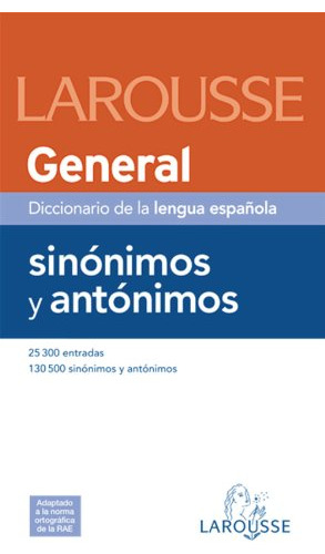 Libro Sinónimos Y Antónimos Diccionario De La Lengua Español