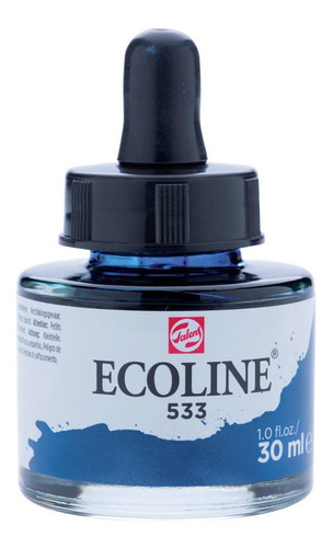 Tinta Aquarela Liquida Talens Ecoline 30ml - Indigo Cor 533 Indigo