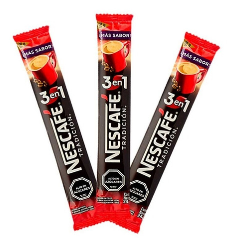 Café Instantáneo Nescafé 3 En 1 Sobre 24g Paquetex 8 Unidad