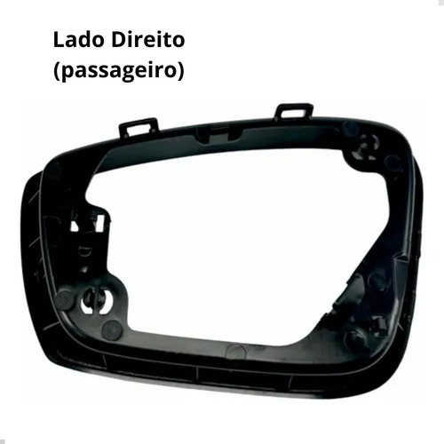 Par Moldura Retrovisor Gol G6, Fox, Voyage G6 Com Furo Pisca