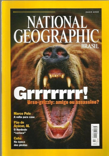 613 Rvt- Revista 2001- Nat Geografic Br- Jul 15 Urso Grizzly