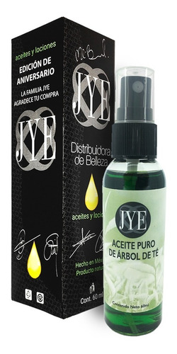 1 Aceite Natural Jye Árbol De Té  Puro Y Natural  60ml