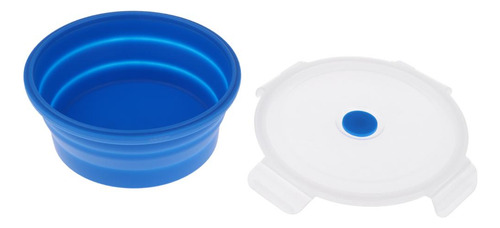 Cuenco De Camping De Silicona De Alimenticio Azul 1200ml