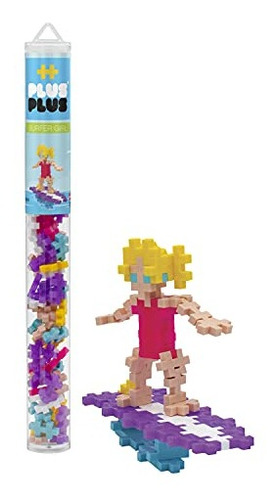 Plus Plus Mini Maker Tube Surfer Girl, 70 Piezas