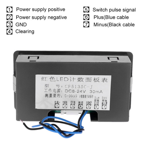 For Contador Led Digital Dc 8-24 V, 4 Dígitos Arriba/abajo