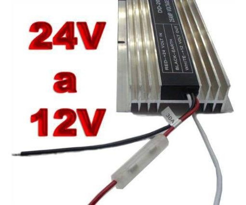 Convertidor De Tension 24v A 12v 25amper Maximo 24-12v