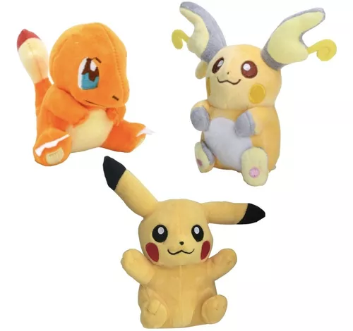 Eevee Evoluções Kit com 2 Pelúcias Pokemon Flareon Pokebola - Manú