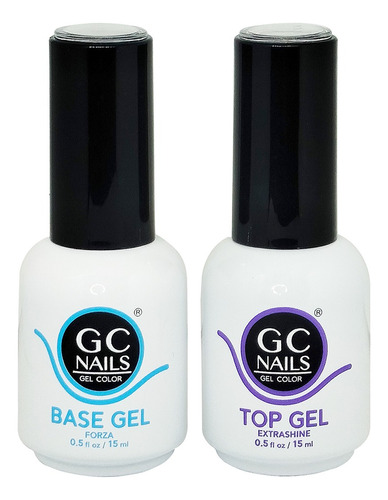 Base + Top Gel 3 Pasos Uñas Gel Gc Nails