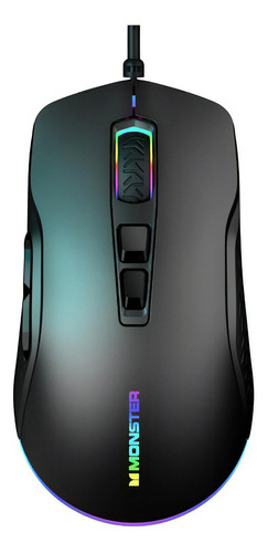 Mouse Gamer Monster Rgb Gaming Kmh5-mbk Color Negro