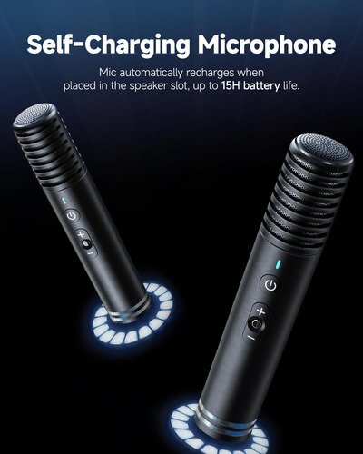 Máquina De Karaoke Ikarao Smart Con Micrófono Inalámbrico De