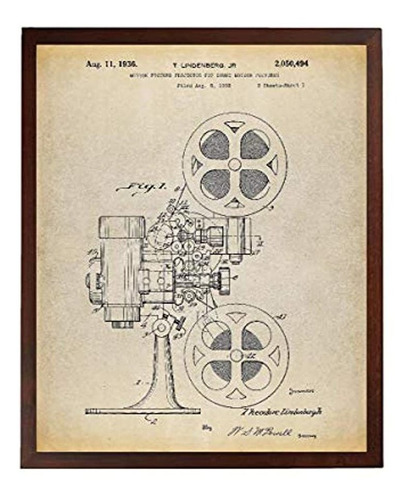 Póster De Película Con Diseño De Patente, Para Decoración