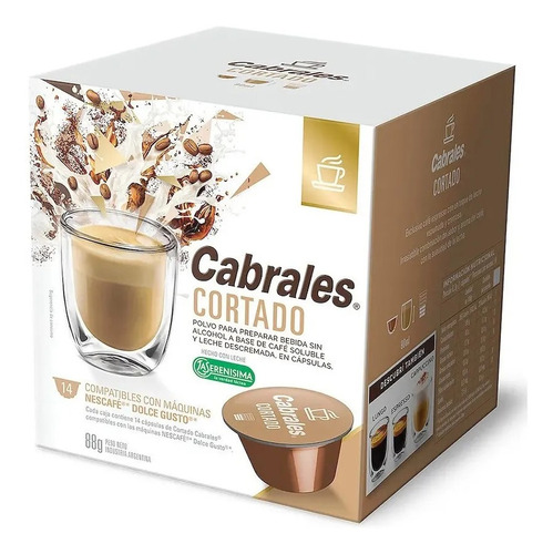 Pack X6 Cajas A Eleccion Cafe Capsulas Cabrales Dolce Gusto