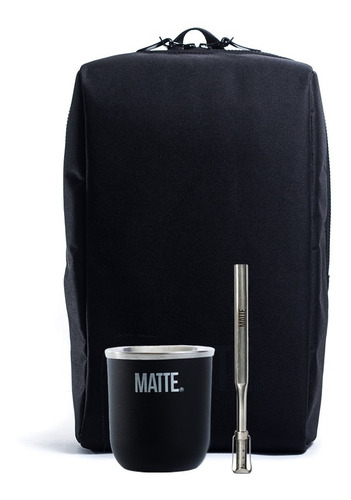 Imagen 1 de 10 de Set Mate Acero Inoxidable 304 + Bombilla + Mochila Matera