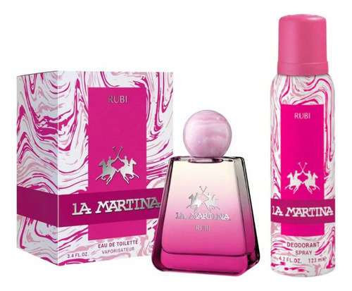 Combo Perfume La Martina Rubi 100ml + Desodorante 123ml