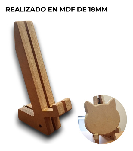 Atril De Mesa Madera Fibrofacil Para Pintar Soporte 59cm