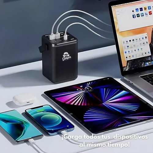 Set Power Bank 60,000 Mah Bateria Portatil + Panel Solar 60w