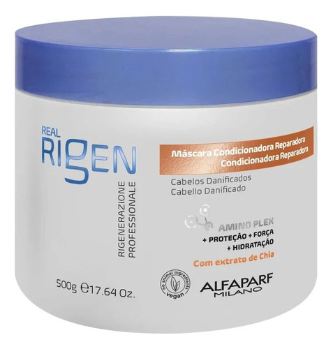 Alfaparf Real Rigen Mascarilla Reparadora Cabello Dañado 500