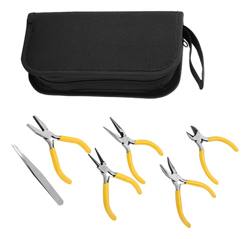 Kit Profesional De Pinzas Y Herramientas Para Joyero, 5 Pzs.