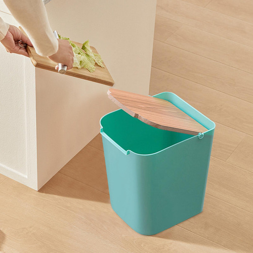 Bote De Basura Con Tapa Abatible Cesto De Papel Con Tapa Cub