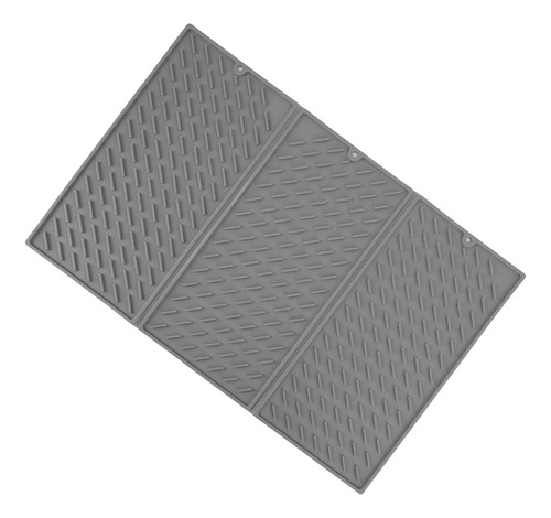 Alfombrilla De Secado De Silicona De 3 Pliegues, Plegable, R