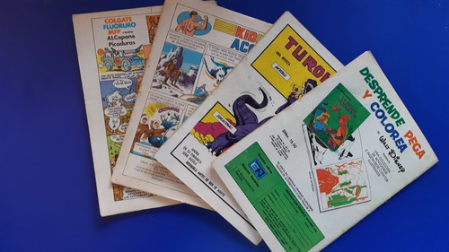 Set De 4 Revistas Comic Tarzan Ed Novaro Aguila 1975 (Usado)