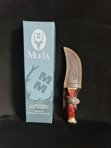 Imagen 6 de 7 de Cuchillo Dp 100mm Dorado C/funda Marca Muela