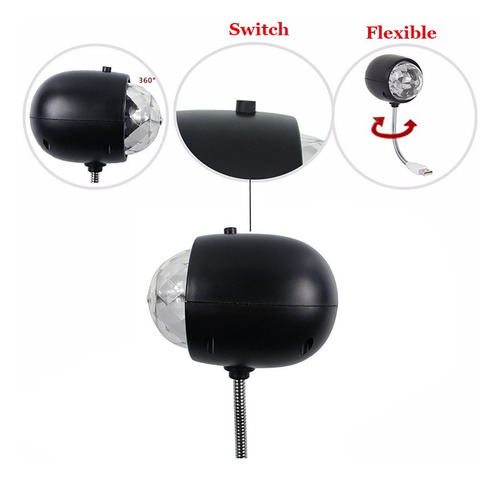 - Luz De Palco Usb B, Portátil, Para Uso Noturno, 4015