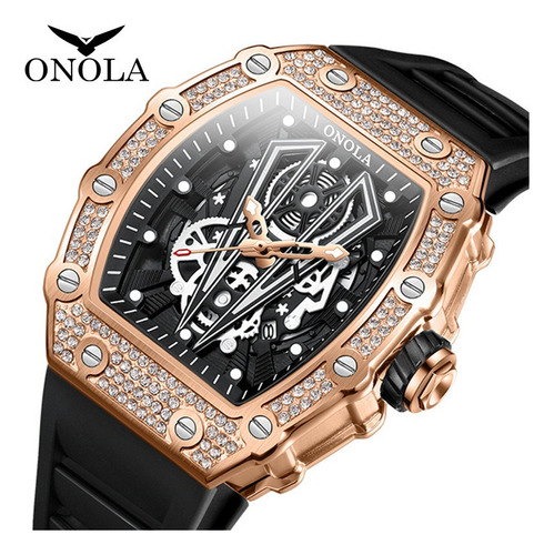 Reloj De Pulsera Impermeable De Cuarzo Onola Luxury Para Hom