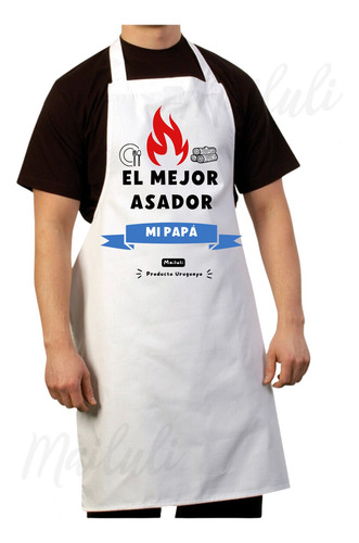 Delantal Personalizado Para Caballero Regalo Día Del Padre