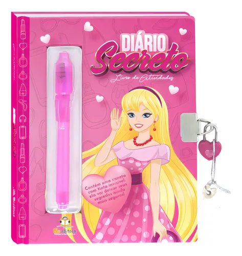 comprar Diário secreto com caneta mágica (Capa rosa), de Blu Editora. Editorial Blu Editora Ltda em português, 2014