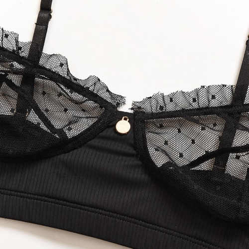 C^ Conjunto De Bragas Sexy Con Sujetador Y Tanga De Encaje
