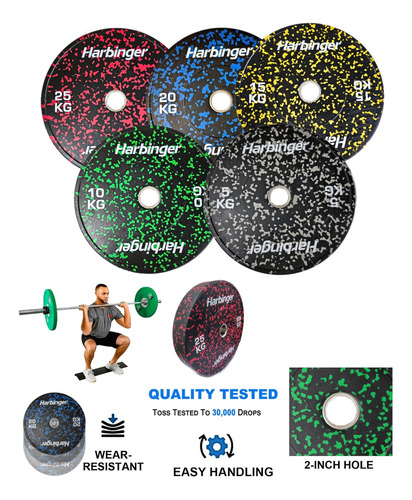 Kit Discos Olimpicos De Goma Crossfit Gimnasio Set Discos 