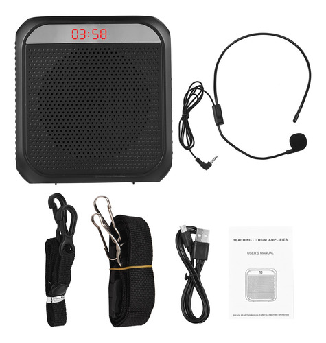 /amplificador De Voz Portátil Recargable Con Pantalla Led.m