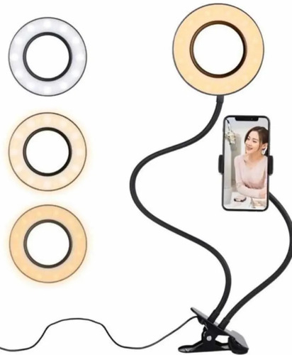Aro De Luz Fotografia Video Con Soporte Para Celular Y Mesa