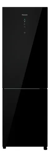 Refrigerador Panasonic 407l Black Glass Nr-bb41gv2b Preto