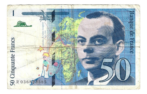 Billete Francia 50 Francos (1997) El Principito Serie R