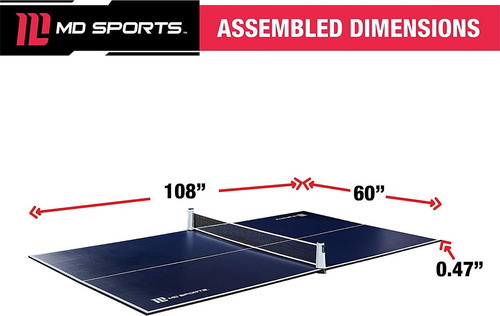 Convierte Mesa De Billar O Hockey En Ping Pong Md Sports Color Gris