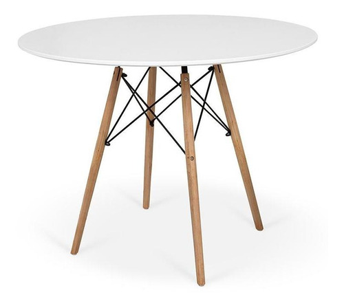 Mesa Redonda Eames Eiffel Wood 80cm