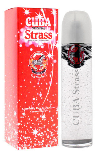 Cuba Strass Zebra De Cuba Para Mujer, Spray Edp De 3.3 Onzas