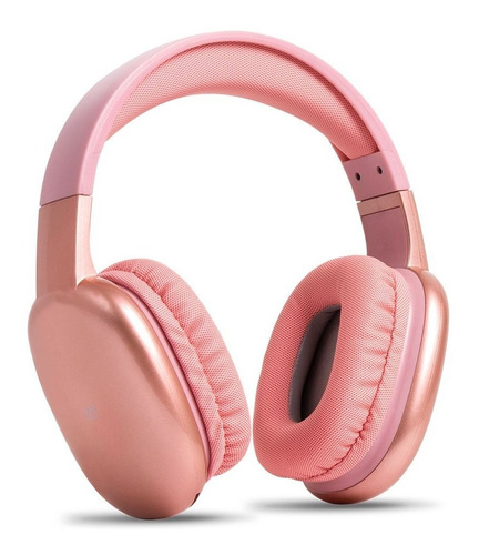 Audífonos Inalámbricos Over Ear Aurum Stf Color Rosa