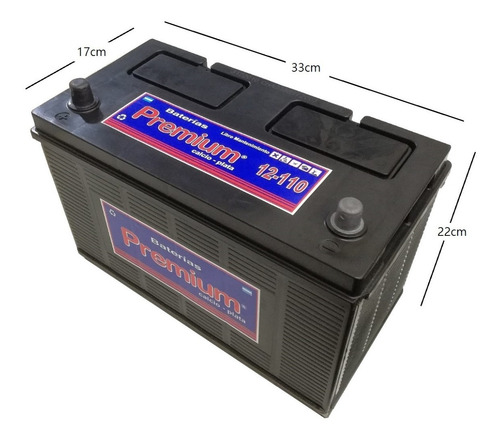 Imagen 2 de 9 de Bateria Premium 12x110 P110c Caterpiller Sin Mantenimiento