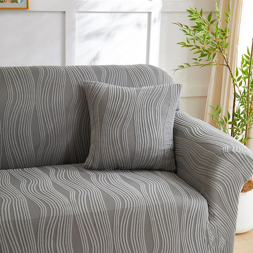 Protector Cubre Sala Fundas Para Sillones Kit 3pcs Ajustable Gris