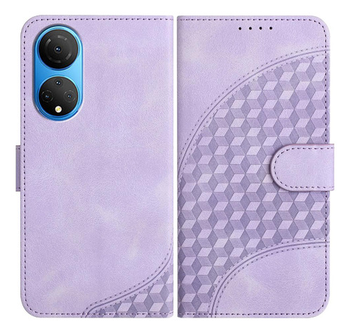 Funda Para Honor X7 4g Pu Funda Abatible De Cuero Con Tapa