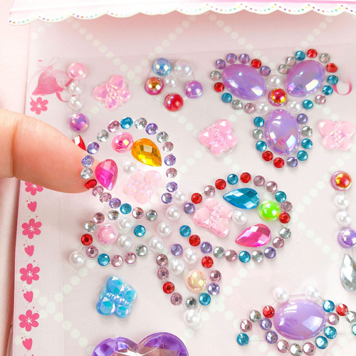 Calcomanía Con Forma De Gema De Cristal Para Niños, Con Form