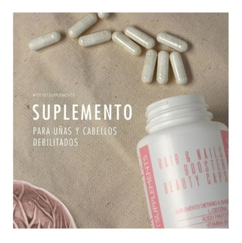 Imagen 2 de 2 de Suplemento Hair Nails Booster Uñas Pelo Fuerte Idraet 30 U.