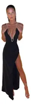 Comprar Vestido Fiesta Noche Formal Con Tajo Art 21- 016