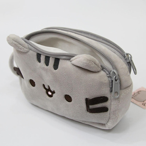 = V, Estuche Lápices Felpa Bolsa Maquillaje Gato