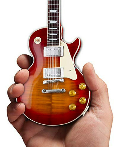 Mini Guitarra Gibson '59 Les Paul De Jimmy Page En Cherry Su