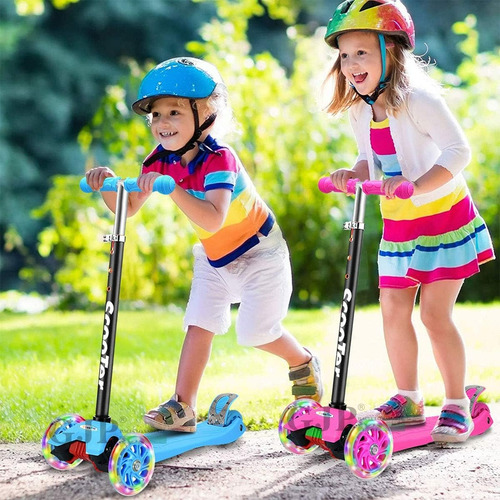 Scooter Patin Del Diablo Colores Niños Y Niñas 3 Llantas Color Naranja